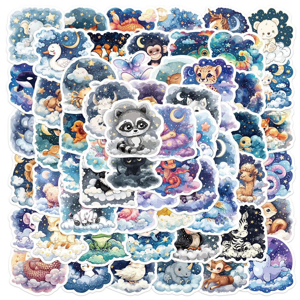 

10/30/60PCS Cute Cartoon Animal Graffiti Stickers Decals for Kid DIY Laptop Fridge Luggage Aesthetic Decoration Sticker Toy Gift