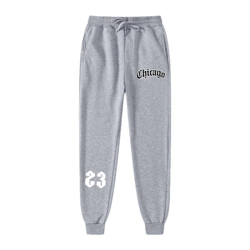 Men's Pants Autumn and Winter Men's Casual Pants Fleece Sweatpants Drawstring Running Sweatpants S-3XL Jogging Pants 14 Colors 5