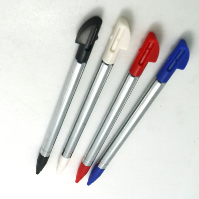 

500pcs Multi Color Retractable Adjustable Metal Touch Screen Stylus Pen Compatible for Nintendo 3DS XL LL