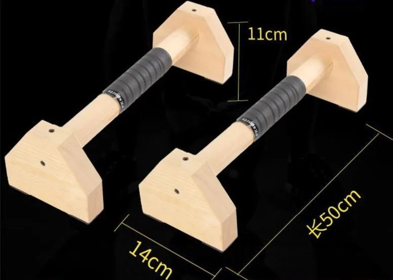 Wood Parallettes Handstand Pushups Non-Slip exercise arm Push-Ups