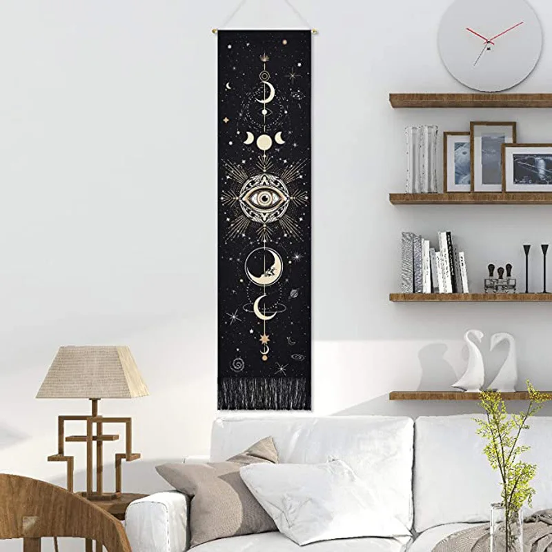 

Nordic Style Scroll Wall Paintings Boho Decoration Living Room Bedroom Decor Aesthetic Wall Art Tapestry Macrame Wall Hanging