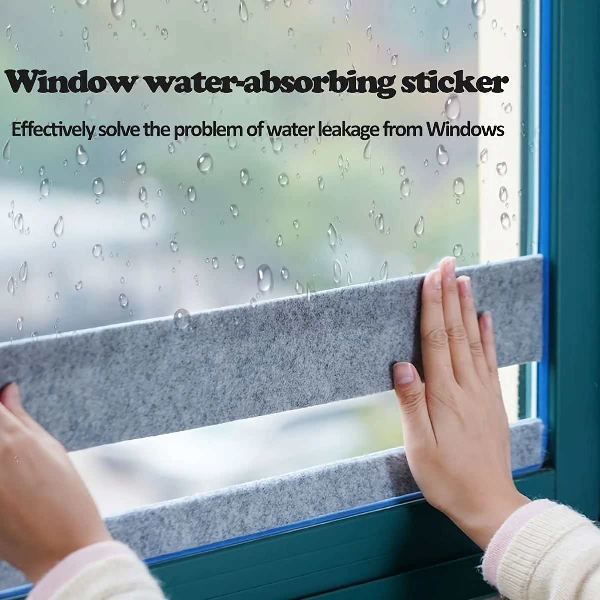 Self-Adhesive Sealing Strip Thickened Door Window Water Absorbing Felt Keep Dry Condensation Prevention Winter Wall Protection