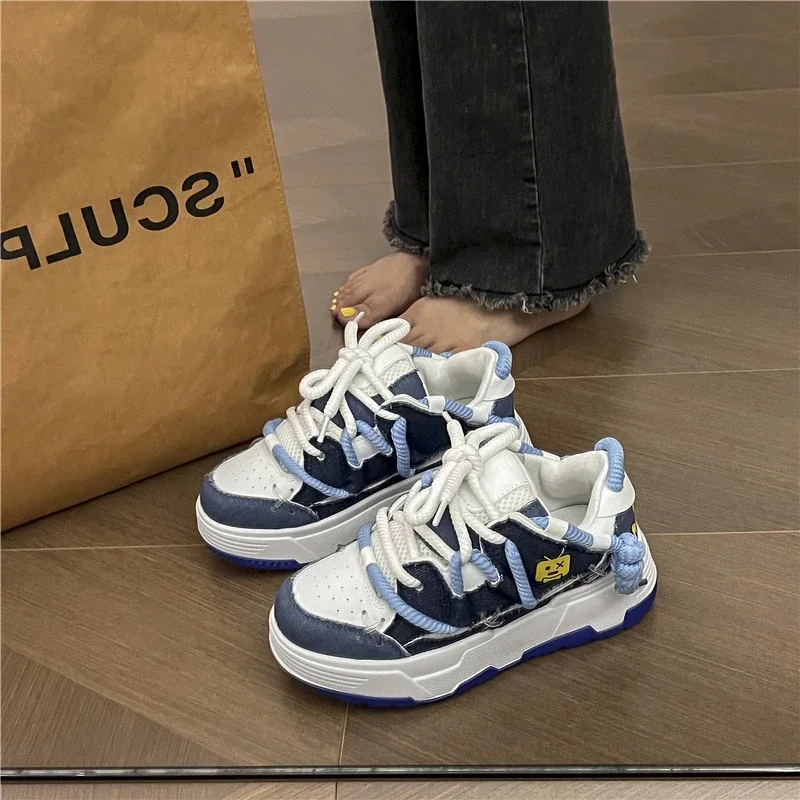 Women Sneakers 2024 New Designer Wide Sole Couples Unisex Sneakers Hot Platform Sneakers Women Vulcanize Shoes Zapatos De Mujer