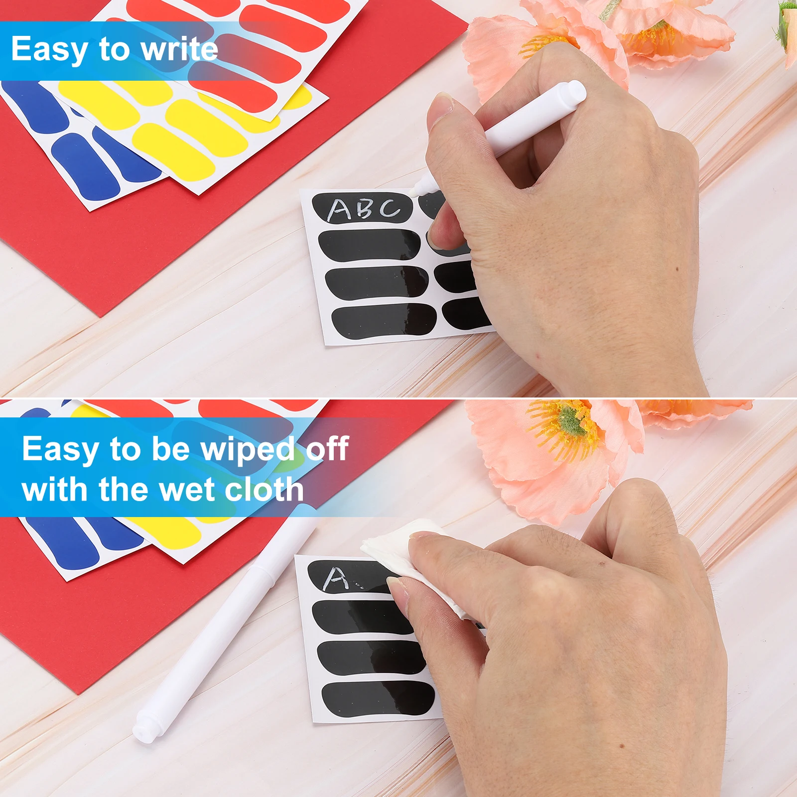 80쌍 스포츠 아이 블랙 스티커 눈 밑 블랙 스트립 풋볼 페이스 스티커 통기성 아이 블랙 스티커 (펜슬 포함)