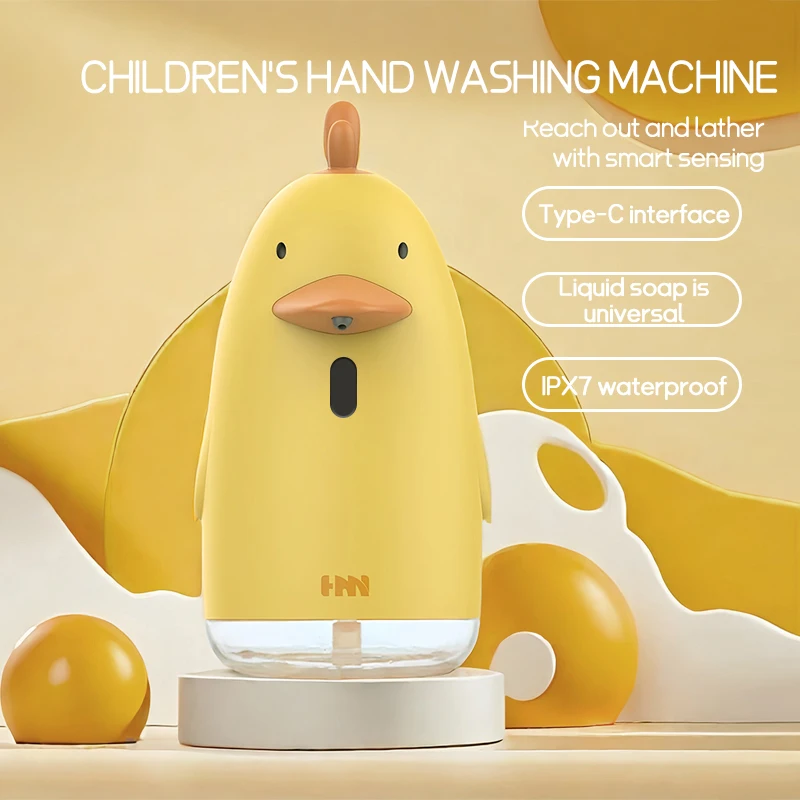 Soap Dispenser Automatic USB Charging Cute Cartoon Style Touchless Sensor Children Washing Hand Machine Soap Foam Dispenser