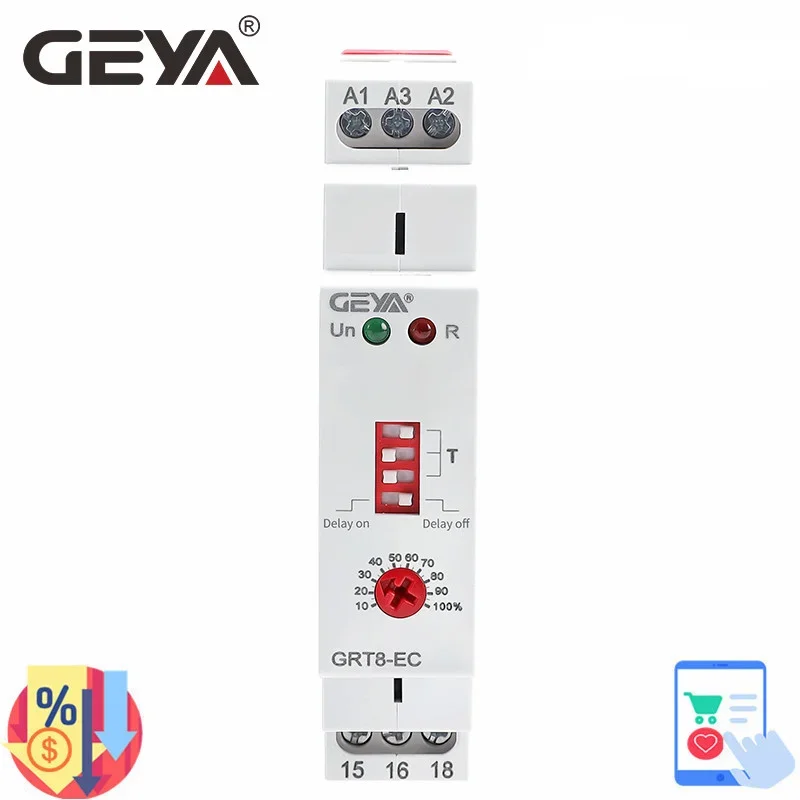 GEYAGRT8EC10AonDelayoffDelayTimeRelayAC220V380VTimerDelay