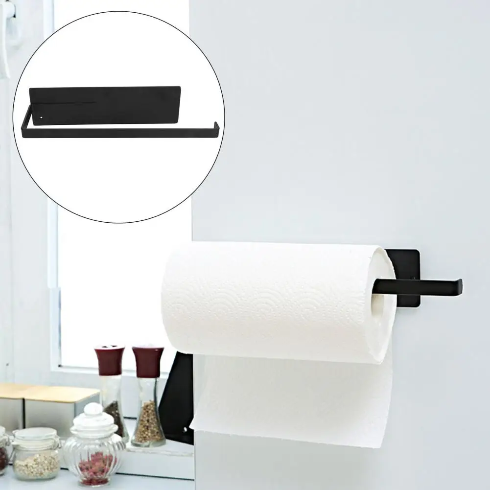 Wide Application Convenient Refrigerator Tissue Holder Towel Holder Iron Roll Paper Stand Magnetic Home Supplies