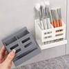1PC Bathroom Storage Rack Kitchen Cutlery Holder Multifunctional Cosmetic Storage Box Wall-mounted Punch-free Storage Holder 4