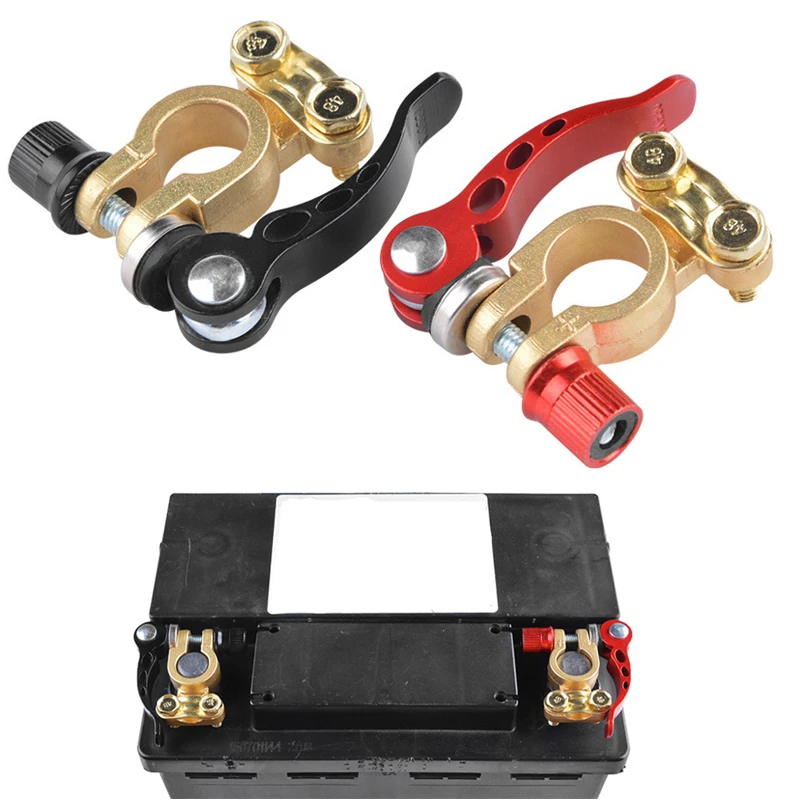 2 Pcs 12v 24v Automotive Battery Terminal Wire Cable Clamp Terminal