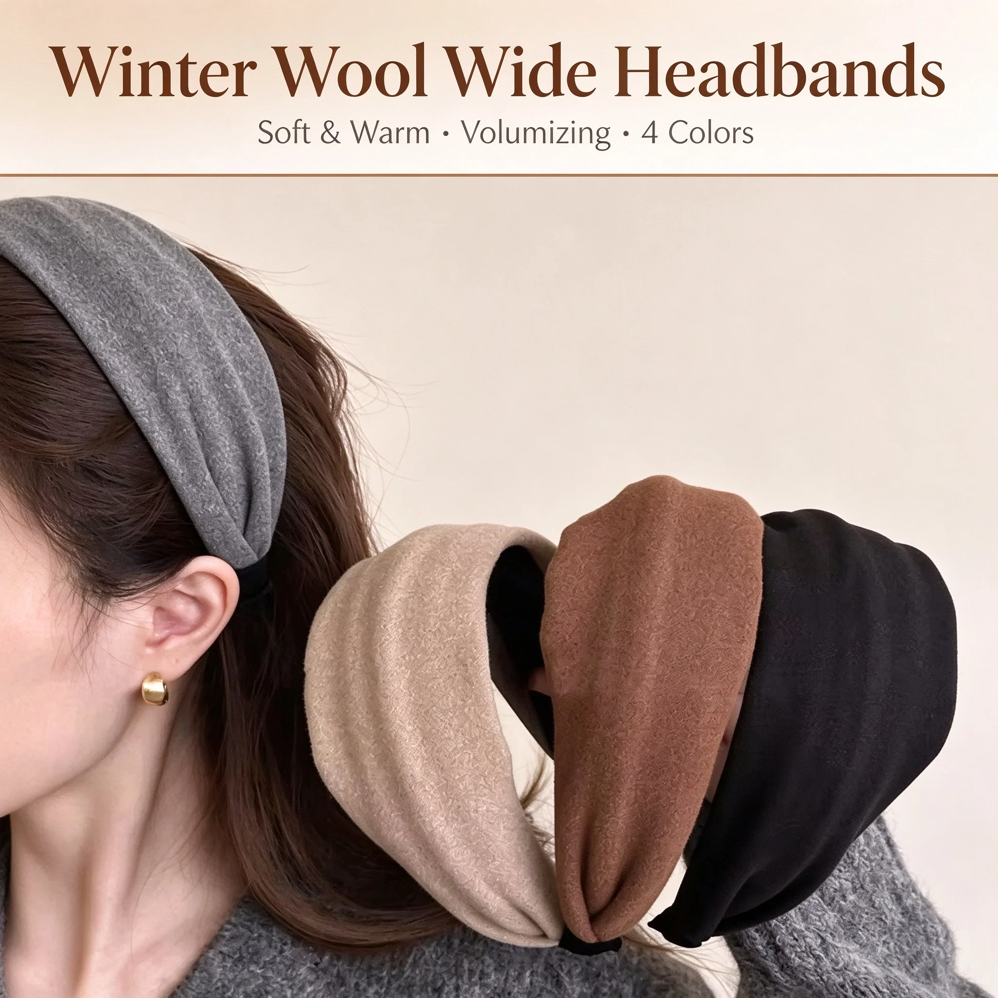 Frauen Vintage Solide Weiche Baumwolle Haarband Für Mädchen Süße Haar Ornament Stirnband Haar Hoop Haarband Mode Haar Zubehör