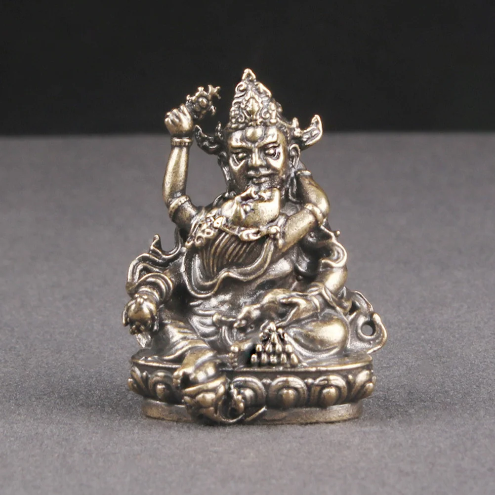 

Buddha Sculpture Decoration God of Wealth Desktop Statue Vintage Brass Figurine Craft New