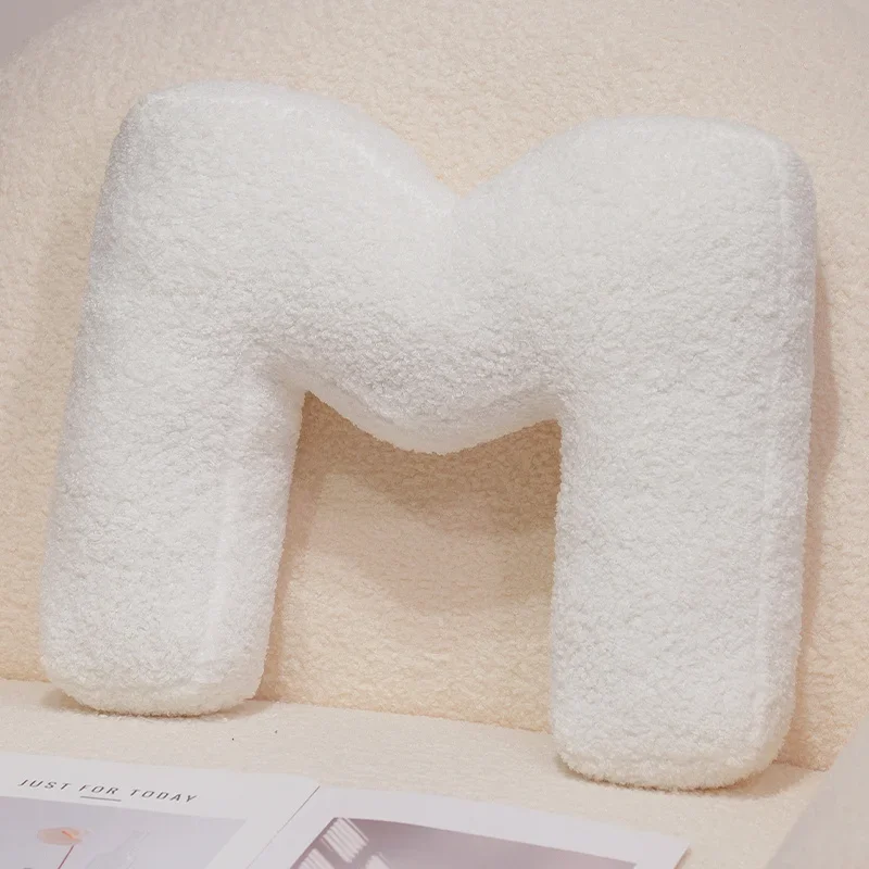 Handcrafted 26-Letter Throw Pillow - Decorative Party Gift for Bedroom and Baby Showers