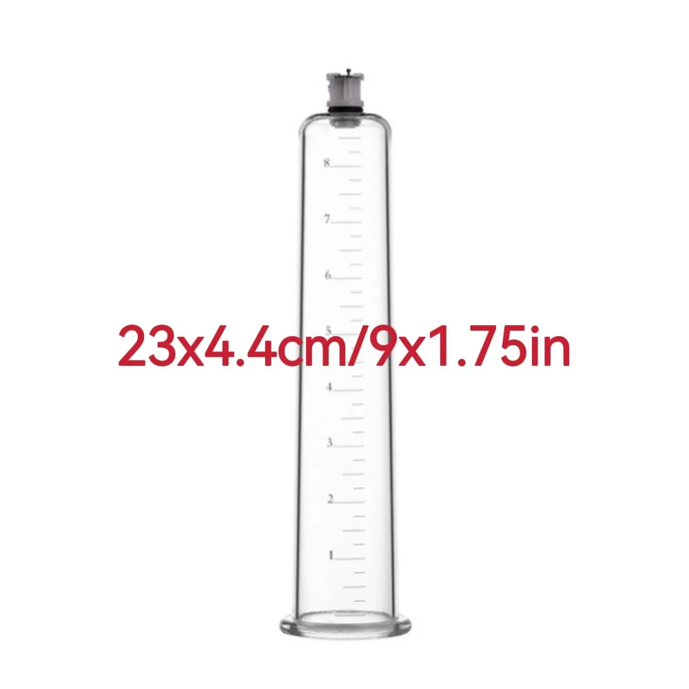 Sex Toys Acrylic Penis Pump Accessories Vacuum Penis Enlargement Device Masturbation Vacuum Pump Flange Pump Penis Cylinder