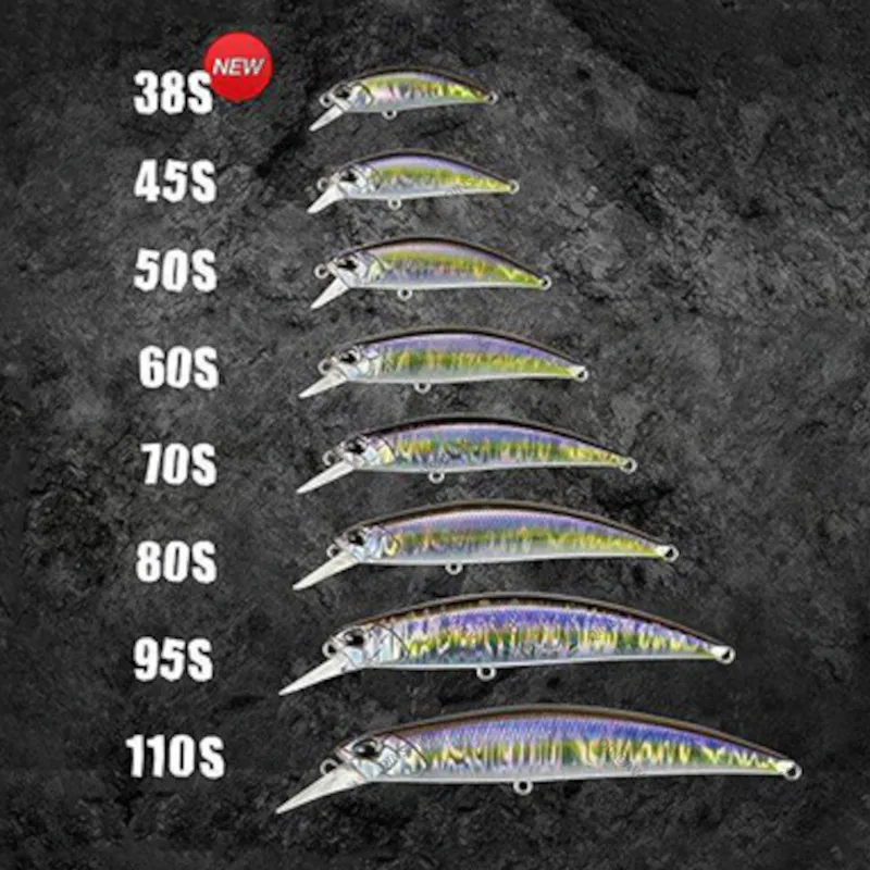 Made In Japan DUO SPEARHEAD RYUKI 95S /110S Jerkbait Sinking Minnow TROUT  BASS Lure Fishing Saltwater Tungsten Twitch Jerk Cast