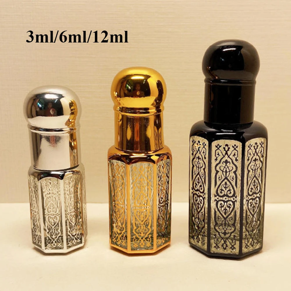 3/6/12ml Luxury Refillable Essential Oils Bottles Empty Perfume Bottle ...