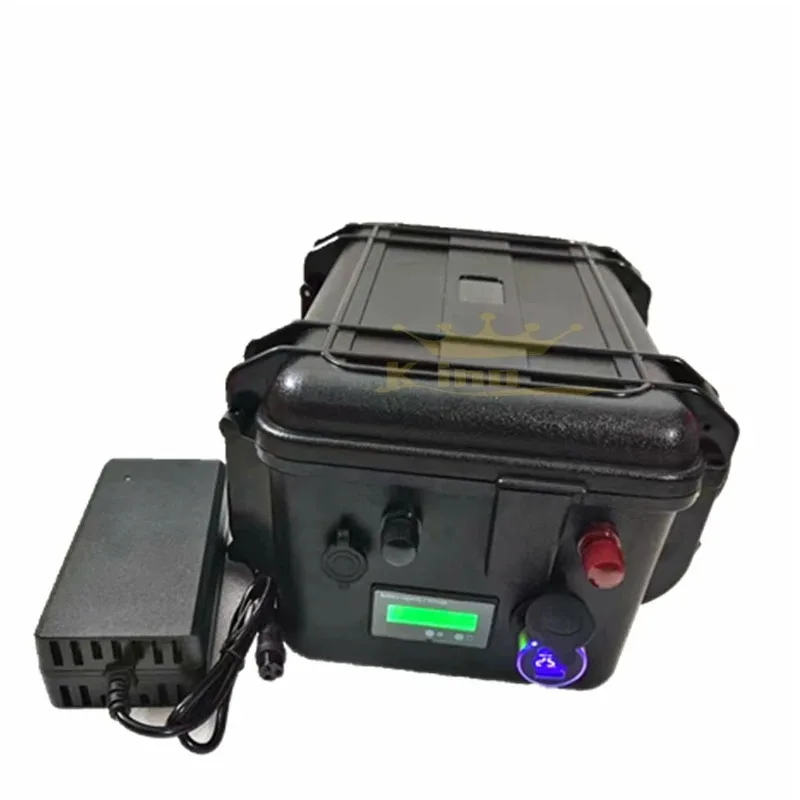 24V 50Ah-200Ah Waterproof Rechargeable Battery for Marine Solar RV Power