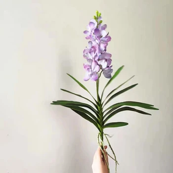 인조 꽃 반다 난초 뿌리, 현대 조명, 럭셔리 거실 홈 장식 액세서리, 크리스마스 장식, 62cm