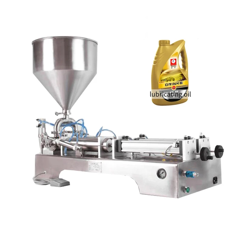 

10-100ml Semi Automatic Paste Filling Machine Double Heads Pneumatic Honey Cosmetic Cream Shampoo Oil Filling Machine