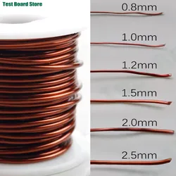 Premium Enameled Copper Lacquer Wire - Multiple Gauges for Versatile Winding and Coiling Applications (0.8mm 10M)