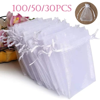 White Organza Gift Bags 1