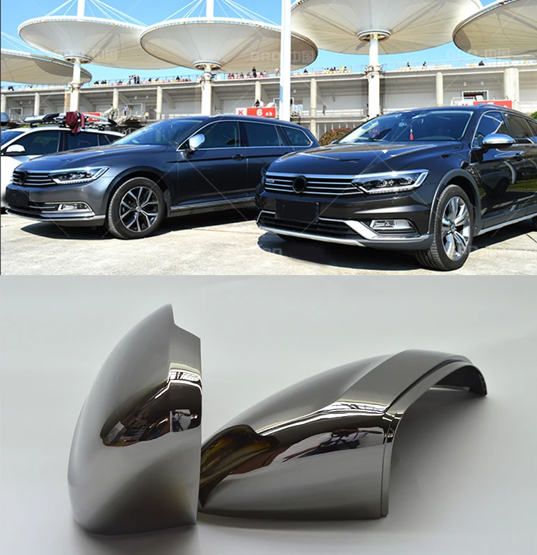

Black Tungsten Steel Rear View Mirror for Volkswagen Passat B8 Variant Arteon 2016 2017 2018 2019 Mirror Cover