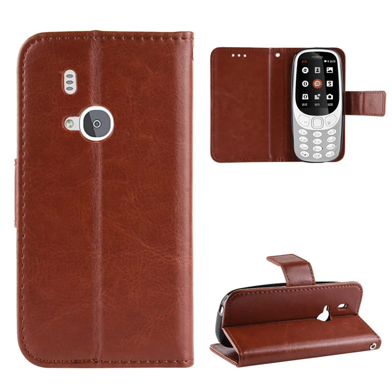 Luxury Crazy Horse Leather Phone Case Skin, PU Material