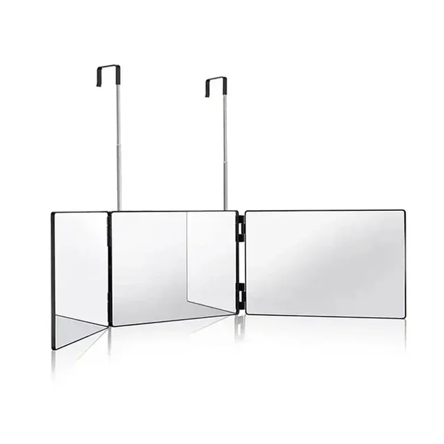 Rétractable réglable suspendu trois miroirs maquillage pliant trois miroirs trois fois miroir Spot Portable cosmétique 4