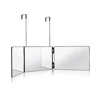 Retractable Adjustable Hanging Three Mirrors Makeup Folding Three Mirrors Three Fold Mirror Spot Portable Cosmetic 2