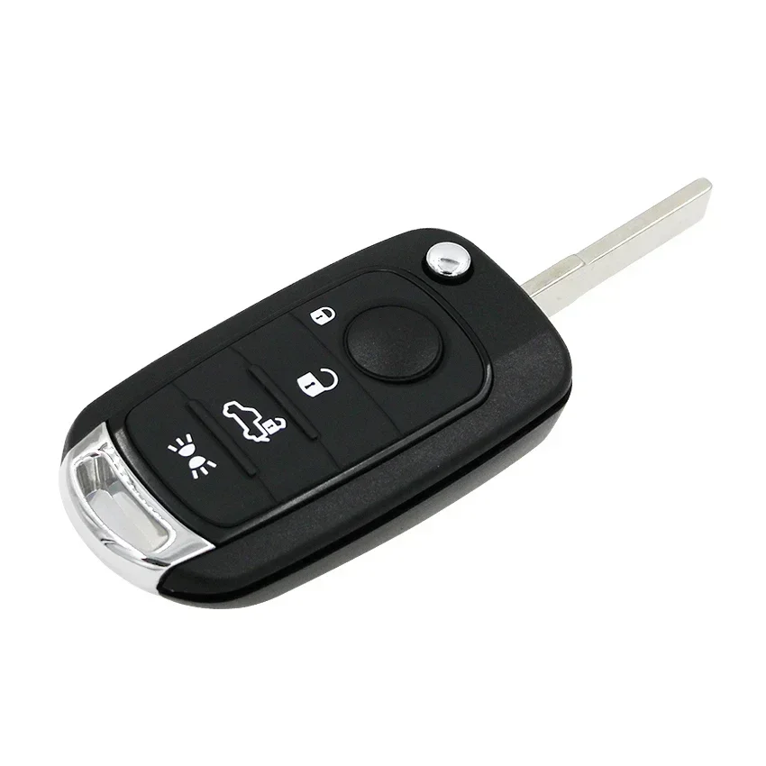 Ecusells Folding Flip 4 Button Remote Car Key Shell Case SIP22 Blade for Fiat Toro 500X 500 Punto Egea Tipo For Dodge Neon Key