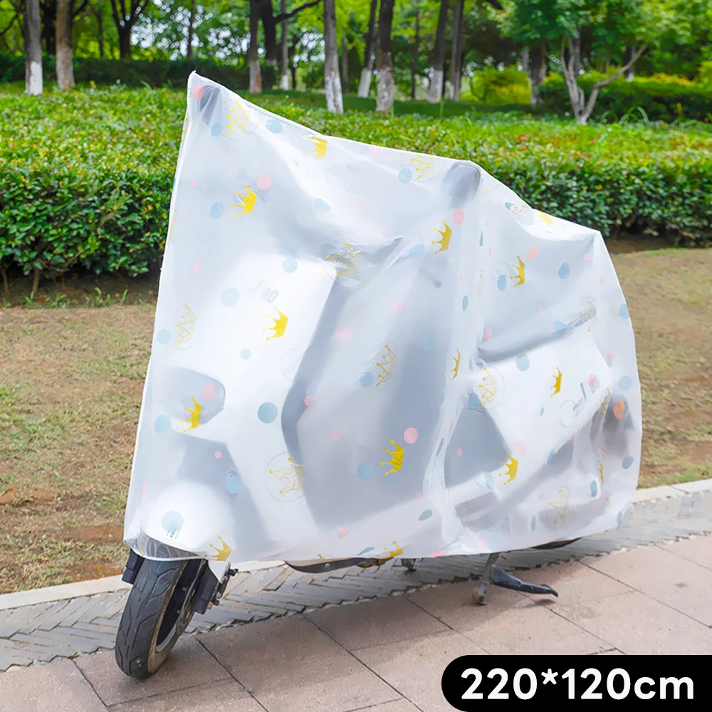 thumbnail image 1 of Funda translúcida para motocicleta, impermeable, para lluvia, para bicicleta eléctrica, resistente al sol, a prueba de lluvia y polvo, equipo de protección para bicicleta, 1 of 5