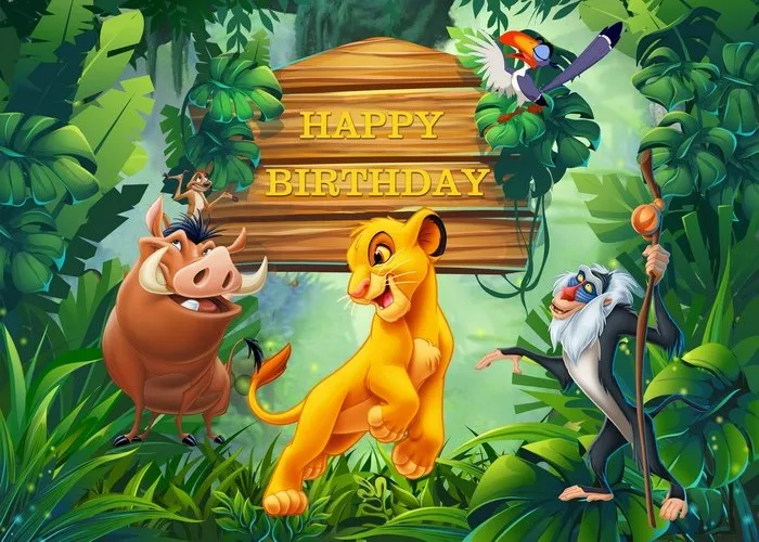 Disney The Lion King Party Backdrop Birthday Party Baby Shower Photo Background, birthday backdrop, party backdrop curtain, party decoration, photo booth props, photography props, party supplies