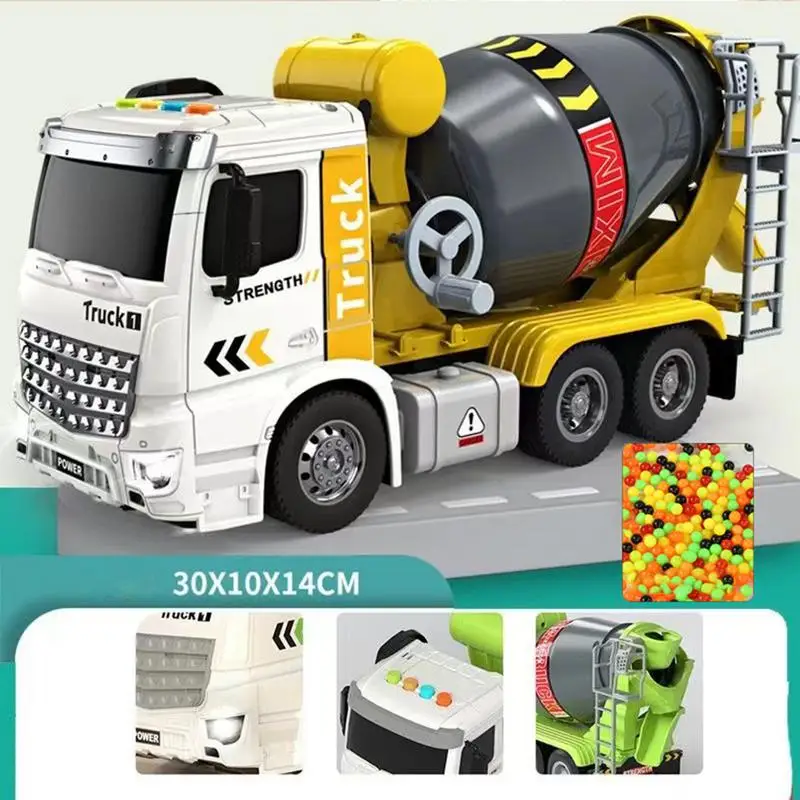 

Childrens Scale Cement Concrete Mixer Truck Toy Alloy Agitating Lorry Light Music Story Trucks Models Collection Kids Toys Gift