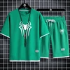 Summer Men's Spider Print T-shirt + Shorts Suit Casual Two-piece Waffle Sportswear 2024 Fashionable and Comfortable Suit M-3XL 6