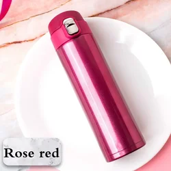 500ml Stainless Steel Insulated Thermos Flask - 500ml (Rosered)