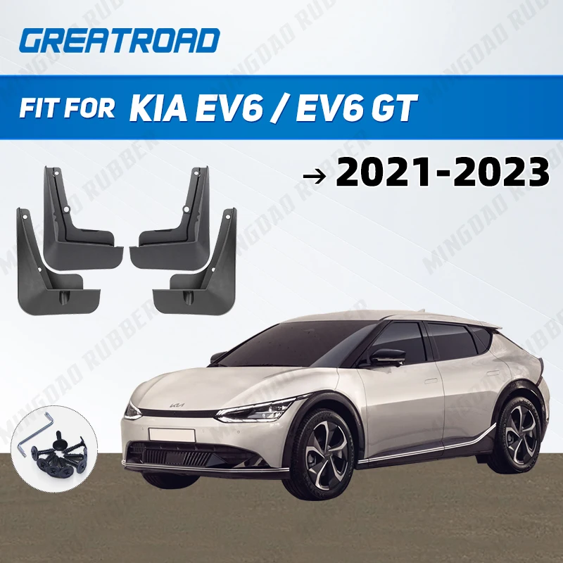 

MudFlaps For KIA EV6 WIND 2021 2022 2023 Mudguards Mud Flaps Splash Guards Front Rear Wheels Fender Car Accessories 4Pcs
