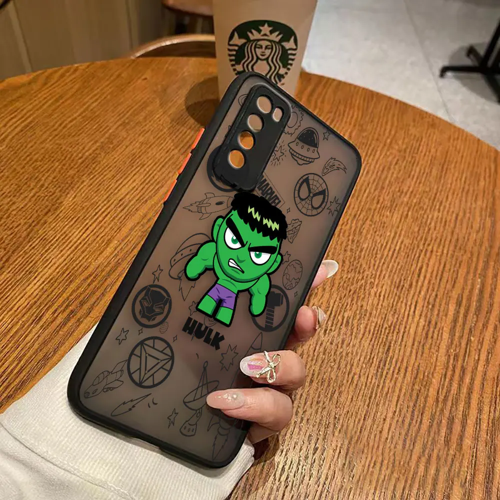 thumbnail image 1 of Matte Case for Huawei NOVA Y70 10 9 8SE 8 7SE 7I 7 6 5I 5 4 4G 5G Case Funda Coque Capa Shell Cover Marvel Avengers Heroes Space, 1 of 5