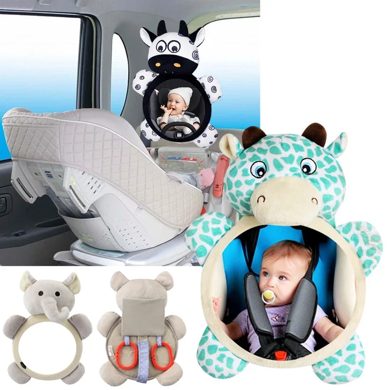 Car Rearview Mirror Baby Car Mirror Safety Seat Headrest Rearview Facing Rear Ward Kids Monitor