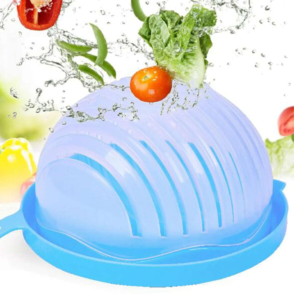 Vegetable Salad Cutter Cutting Bowl Vegetable Slices Cut Fruit for Kitchen Tools Accessories Gadgets Kitchen Items fruit salad bowl