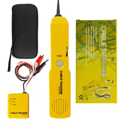 Enhanced Network Cable and Telephone Line Tester with Signal Detection and Line Finding Capability (Red)