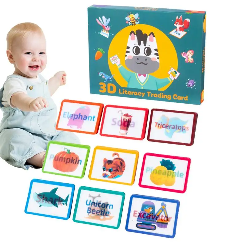 

Флеш-карты Монтессори для малышей 3-4 лет, 100 шт.