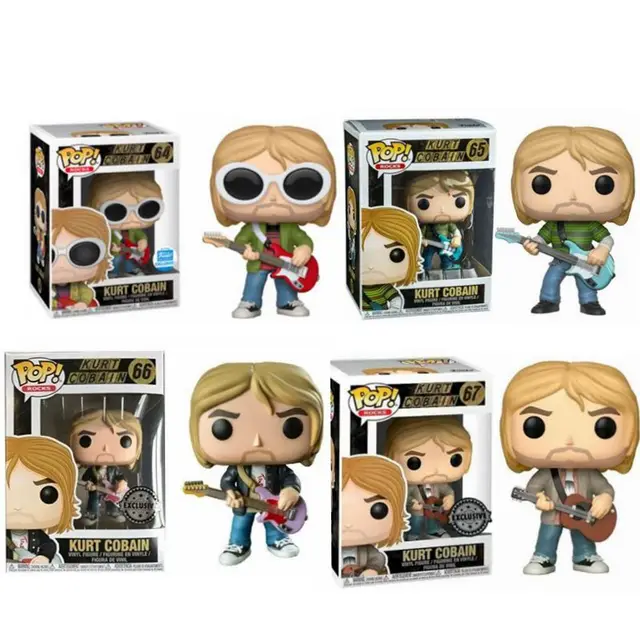 FunkoPOP Band KURT COBAIN 64 65 66 67 SE Vinyl Action Doll Limited Edition Collection Model