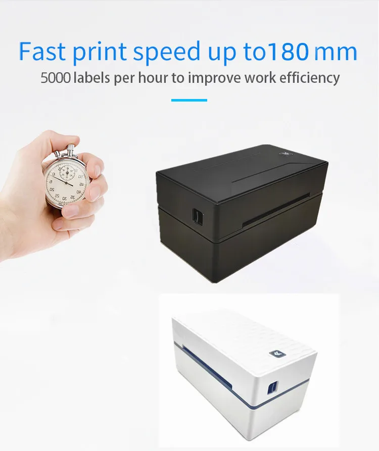 bluetooth mini portable thermal printer Thermal shipping Label Barcode sticker Printer 4inch USB Bluetooth for 40-110 width Compatible with Ebay Etsy Shopify 4×6 bluetooth pocket printer