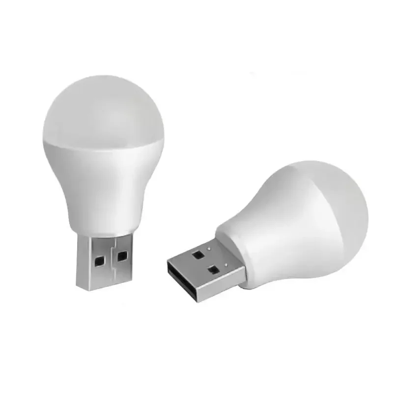 USB Plug Lamp Computer Mobile Power Charging USB Small Book Lamps LED Eye Protection Reading Light Small Round Light Night led light desk lamp night light book light