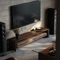 Modern Solid Wood TV Cabinet Organizer Design Hallway Living Room Nordic Tv Table Entertainment Universal Muebles Furniture