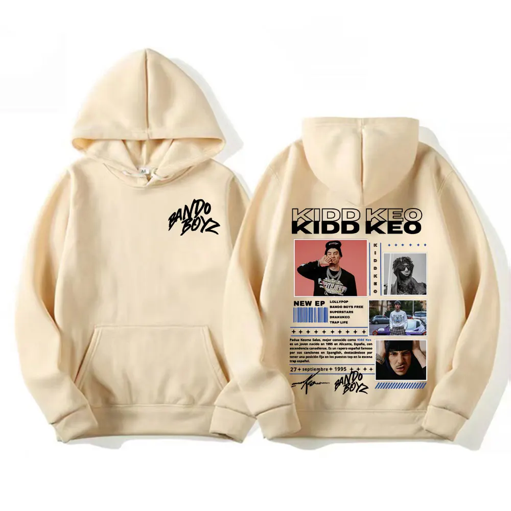 Rapper Kidd Keo Bando Boyz Tour Merch Hoodie Men Women's Hip Hop Pop Music Street Sweatshirt Casual Fleece Long Sleeve Pullovers 4