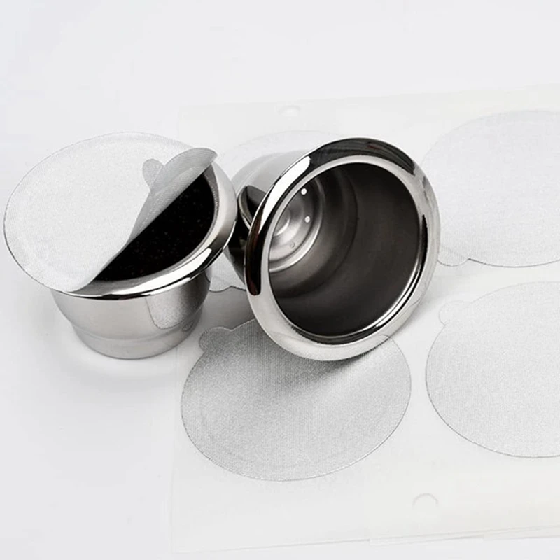 200Pcs Adhesive Aluminum Foil Lids Seals For Nespresso Coffee Pod