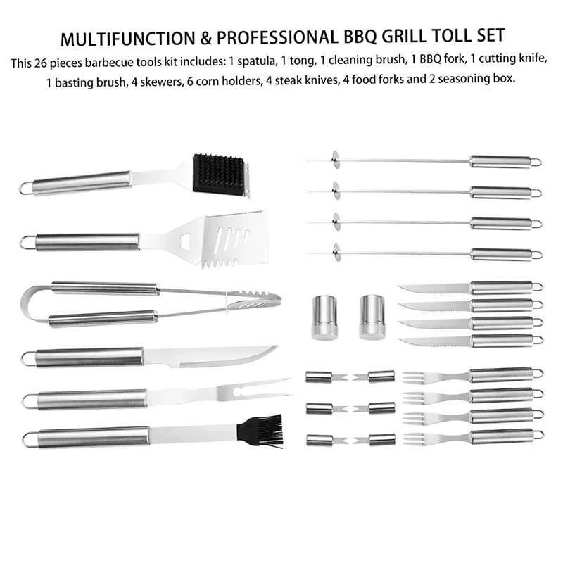 Рисунок 3 - Набор инструментов для барбекю из нержавеющей стали