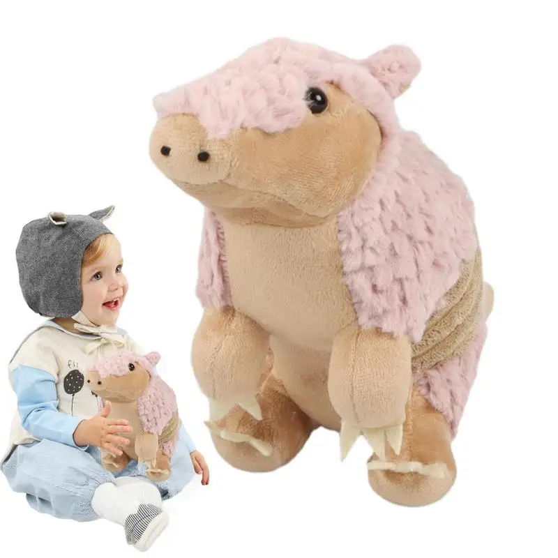

Armadillo Stuffed Animal Toy Doll Plushie Toy With Comfortable PP Cotton Filling Cuddly Animal Soft Huggable Throw Pillow