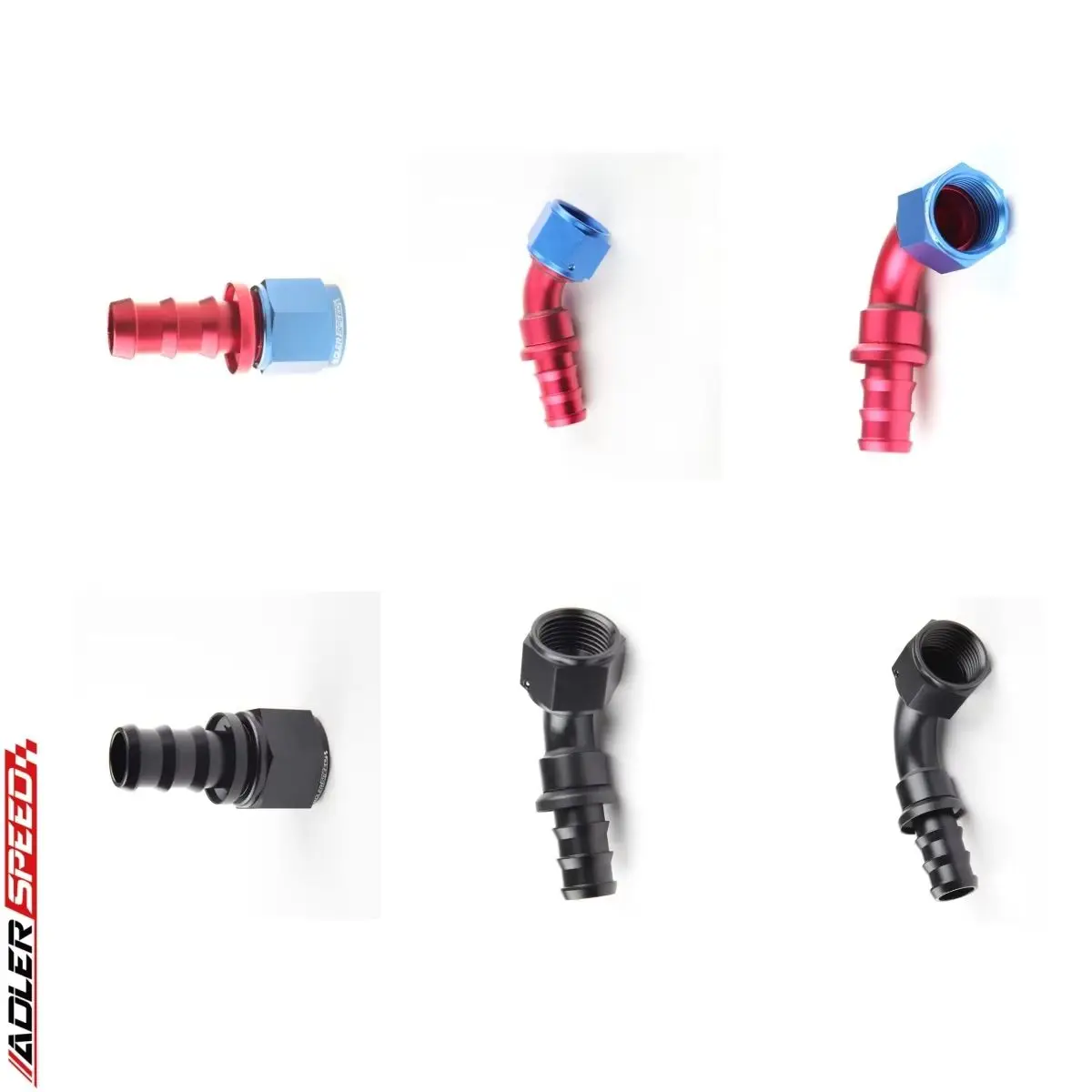 Universal AN16 AN12 AN10 Push-on Hose End Fittings Fuel Oil Cooler Hose ...