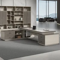 تخزين مكتب الرئيس الملحقات الفاخرة الحديثة خزانة العمل مكتب المؤتمرات الاستقبال الألعاب مصمم Escritorio أثاث المكاتب 3